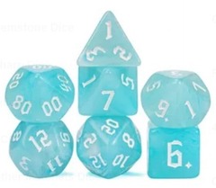 Set de 7 dados Jade - Celeste (AC-BL70)